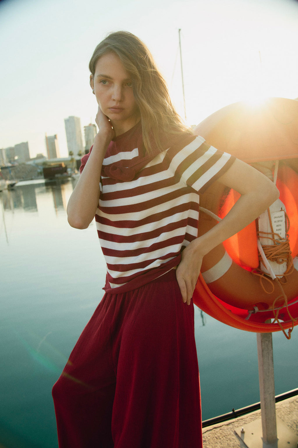 Bordeaux Marin Pants